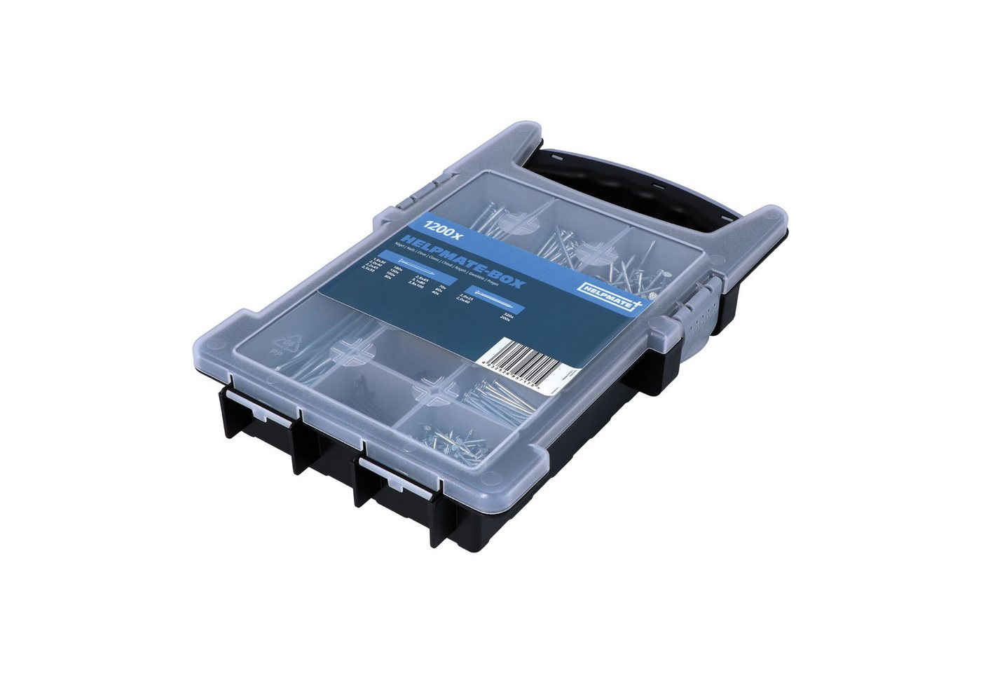 HELPMATE Nagel HELPMATE Nagelsortiment Box Haushalt - 1200 Stahlnägel gehärtet - ver HELPMATE Nagel HELPMATE Nagelsortiment Box Haushalt - 1200 Stahlnägel gehärtet - ver von HELPMATE