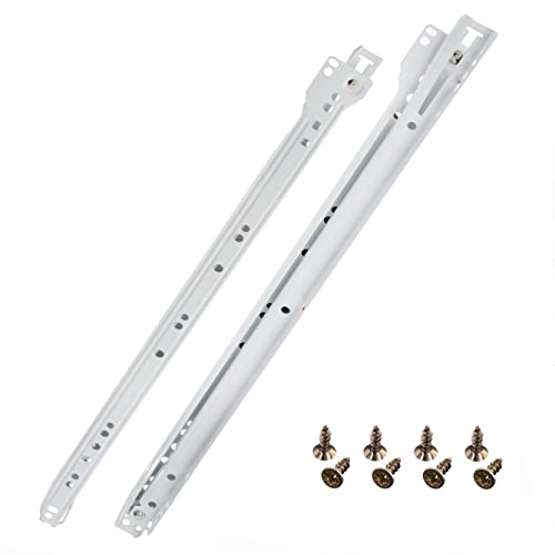 HELPMATE Rollschubführung 450 mm 1 Paar 2er Set Schiene Schubladenschiene Schubladenauszug Schienensystem Schublade Teilauszug weiß inkl. Befestifungsmaterial HELPMATE Rollschubführung 450 mm 1 Paar 2er Set Schiene Schubladenschiene Schubladenauszug Schienensystem Schublade Teilauszug weiß inkl. Befestifungsmaterial von HELPMATE