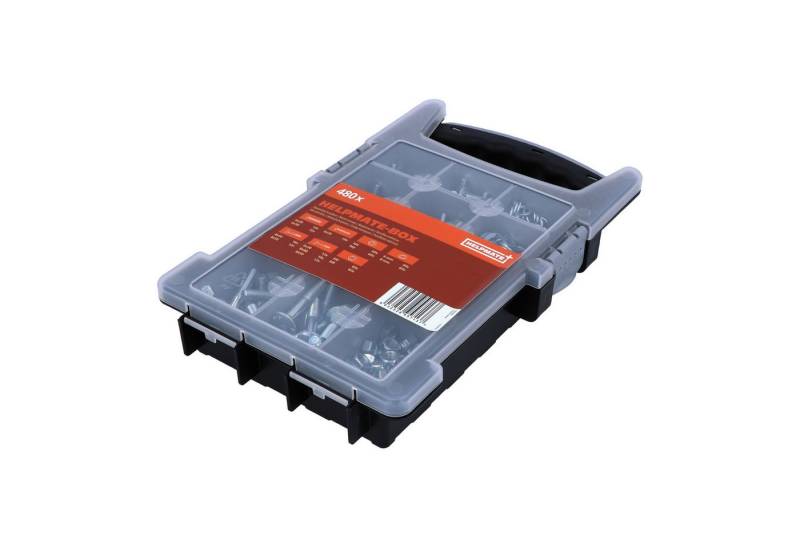 HELPMATE Schrauben-Set HELPMATE Box mit Gewindeschrauben Set - insg. 480 Stück Unterlegschei von HELPMATE