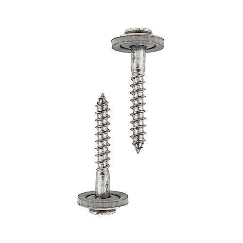 HELPMATE Spenglerschrauben 4,5x25 mm, 150 Stück, DIN 7995, Edelstahl A2, PZ2, DIN 7995, Dachdeckerschrauben, Linsenkopf, mit Tellerscheibe und EPDM-Di, Silber, 4,5 x 25 mm HELPMATE Spenglerschrauben 4,5x25 mm, 150 Stück, DIN 7995, Edelstahl A2, PZ2, DIN 7995, Dachdeckerschrauben, Linsenkopf, mit Tellerscheibe und EPDM-Di, Silber, 4,5 x 25 mm von HELPMATE