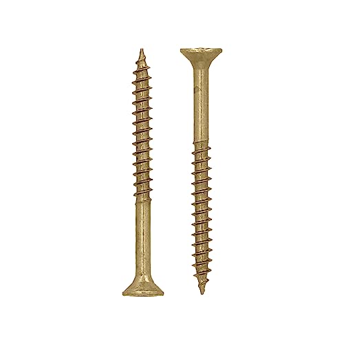 HELPMATE - Universalschrauben Senkkopf 3,5x40 gelb passiviert - 600 Stück Holzschrauben mit T-Antrieb und Teilgewinde - Spanplattenschrauben für Innenbereich und geschützten Außenbereich HELPMATE - Universalschrauben Senkkopf 3,5x40 gelb passiviert - 600 Stück Holzschrauben mit T-Antrieb und Teilgewinde - Spanplattenschrauben für Innenbereich und geschützten Außenbereich von HELPMATE