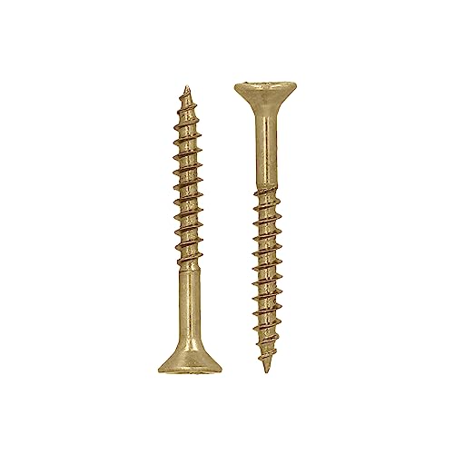 HELPMATE - Universalschrauben Senkkopf 4,0x35 gelb passiviert - 500 Stück Holzschrauben mit T-Antrieb und Teilgewinde - Spanplattenschrauben für Innenbereich und geschützten Außenbereich HELPMATE - Universalschrauben Senkkopf 4,0x35 gelb passiviert - 500 Stück Holzschrauben mit T-Antrieb und Teilgewinde - Spanplattenschrauben für Innenbereich und geschützten Außenbereich von HELPMATE