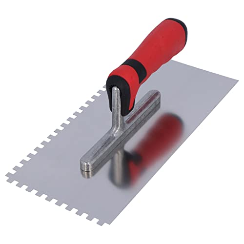HELPMATE - gezahnte Glättekelle 6x6 mm - Profi Zahnspachtel hergestellt in Deutschland aus rostfreiem Edelstahl - 230 x 130 mm Zahnkelle zum Auftragen von Spachtelmasse und Fliesenkleber HELPMATE - gezahnte Glättekelle 6x6 mm - Profi Zahnspachtel hergestellt in Deutschland aus rostfreiem Edelstahl - 230 x 130 mm Zahnkelle zum Auftragen von Spachtelmasse und Fliesenkleber von HELPMATE