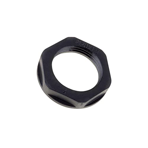 2X KMK-PA RAL9005 M25 Mutter M25 Polyamid 32mm schwarz -40-100°C Gewinde: metris von HELUKABEL