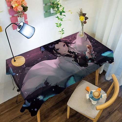Japanischer Anime Staubsichere Tischdecke waschbarer Studentenwohnheim Couchtisch Tischdecke (Farbe : Keqt-10, Size : 60x150CM) von HELVES