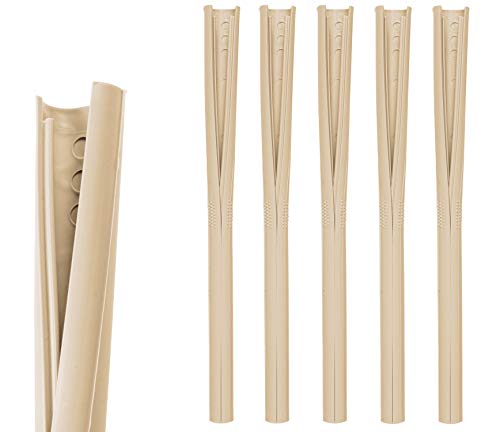 HELY ClickStraw Strohhalm-Set – Trinkhalme wiederverwendbar aus recycelbarem Kunststoff, Mehrweg-Halme Made in Germany, in Champagner, Länge 190 mm, 5er Pack HELY ClickStraw Strohhalm-Set – Trinkhalme wiederverwendbar aus recycelbarem Kunststoff, Mehrweg-Halme Made in Germany, in Champagner, Länge 190 mm, 5er Pack von HELY