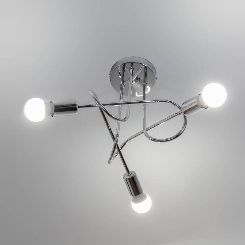 Deckenleuchte Oxford, chrom, 3-flammig, Ø 44 cm, Metall Deckenleuchte Oxford, chrom, 3-flammig, Ø 44 cm, Metall von HELam