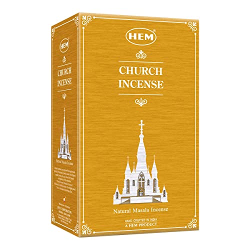 HEM Church Incense Weihrauch Masala Räucherstäbchen Incense 12x15g = 180g (100g=10,55 EUR) von HEM