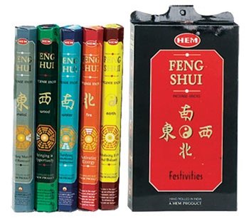 HEM Feng Shui Räucherstäbchen-Sortiment (5 Düfte), 100 Stück von HEM