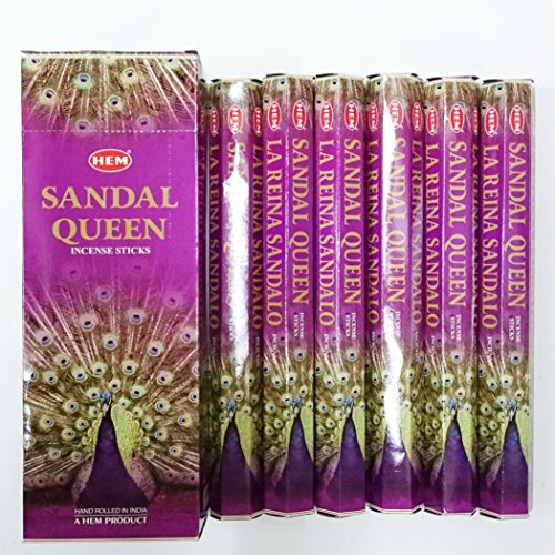 New: Hem Sandal Queen Hexa Incense Stick, 6packs X 20 Sticks= 120 Sticks by Hem von HEM