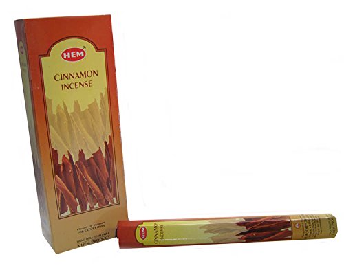 Räucherstäbchen Zimt (6 Packungen = 120 Sticks) mit Stick Halter von Sterling effectz von HEM