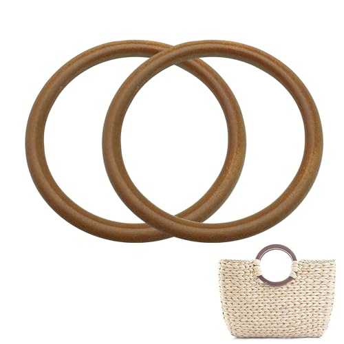 TUKEVA 2 Stück DIY Handgefertigte Tasche Zubehör Griff Handtasche Griff Holztasche Griff Taschenhenkel Griff Zubehör Perfektes Accessoire Zum Selbermachen von Handtaschen, Einkaufstaschen(braun) TUKEVA 2 Stück DIY Handgefertigte Tasche Zubehör Griff Handtasche Griff Holztasche Griff Taschenhenkel Griff Zubehör Perfektes Accessoire Zum Selbermachen von Handtaschen, Einkaufstaschen(braun) von SYNYEY