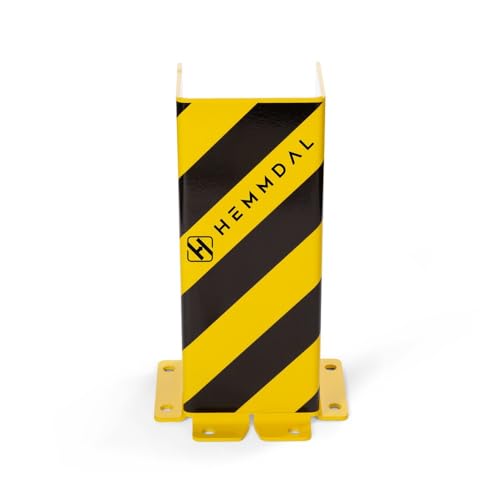 HEMMDAL Abweiserecke | Rammschutz U-Profil | HxBxT 400 x 160 x 160 mm | Stärke 5 mm Stahl | Anfahrschutz | dreiseitiger Schutz | Schutz vor Anfahr- und Stoßschäden von HEMMDAL