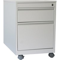 HEMMDAL Rollcontainer Standard mit 2 Schubladen, HxBxT 610 x 600 x 400 mm, lichtgrau von HEMMDAL
