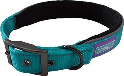 HEMMO Dog & Co Reflektierendes Hundehalsband, Größe L, Aqua von HEMMO