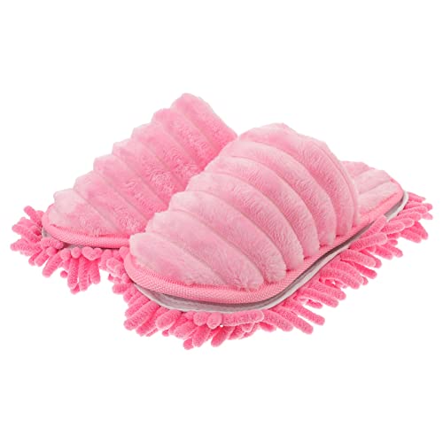 1 Paar Putzschuhe für Böden Reinigungshausschuhe Waschbar Mop Schuhe Reinigungspantoffeln Putzschuhe Staubmopp Bodenreiniger Wischmop für Schmutz Reinigung Wischmopp von HEMOTON
