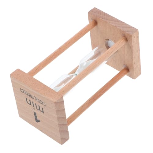 HEMOTON Mini-Sanduhr Minuten-zeitmessung Kleine Sanduhr Aus Holz Timer-Uhr Für Küche Und Spiel Dekoratives Objekt Für Schreibtisch Oder Regal von HEMOTON