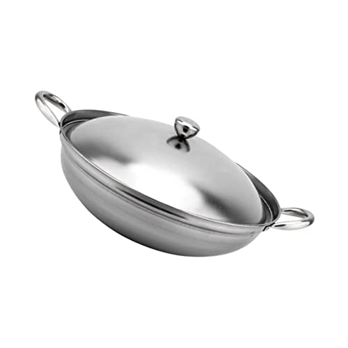 HEMOTON 1satz Edelstahl Kochtopf Mit Deckel Doppelgriff Hot-pot Halter Multifunktional Für Induktions Gasherde Für Seafood Und Eintöpfe HEMOTON 1satz Edelstahl Kochtopf Mit Deckel Doppelgriff Hot-pot Halter Multifunktional Für Induktions Gasherde Für Seafood Und Eintöpfe von HEMOTON