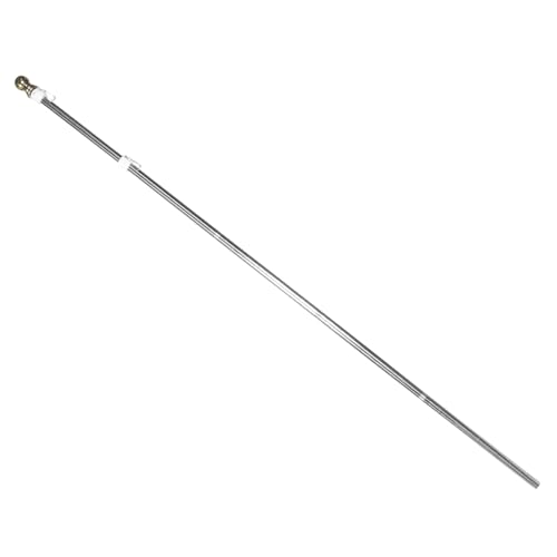 HEMOTON 1 Satz Fahnenmast für Garten Robuster Rostfreier Fahnenmast Abnehmbar und Wetterbeständig für Außenbereich Wand und Dach Einfache Lagerung ohne Fachkenntnisse Erforderlich von HEMOTON