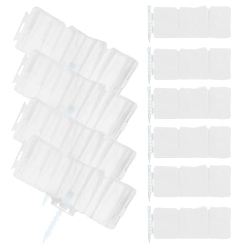 HEMOTON 1 Satz Kunststoff Gartenzaun Set Flexibler Gartenrand mit Erdspießen und Klebestreifen Steinoptik für Blumenbeete und von HEMOTON