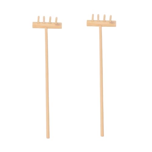 HEMOTON 2 Stück Kleiner Rechen für Zen Garten Desktop Gartenwerkzeug Zubehör Miniatur Gartenrechen Deko Tool für Meditation und Entspannung HEMOTON 2 Stück Kleiner Rechen für Zen Garten Desktop Gartenwerkzeug Zubehör Miniatur Gartenrechen Deko Tool für Meditation und Entspannung von HEMOTON