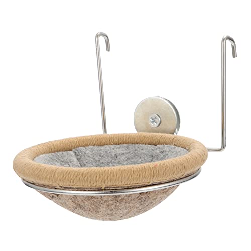 HEMOTON 1 Satz Vogelbrut Nest Set mit Kissen und Stabilem Gestell für Wellensittiche und Nymphensittiche Teiliges Set Nest Kissen Gestell für Komfortables Züchten und Ruhen von HEMOTON