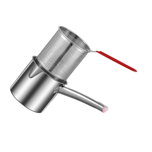 HEMOTON 1 Set Mini Frittierkorb Fritteusen Küchenkochgeschirr Frittierkorb Antihaftbeschichteter Frittierkorb Kleiner Frittierkorb Pommesfritteuse Abnehmbare Fritteuse Mit Korb von HEMOTON
