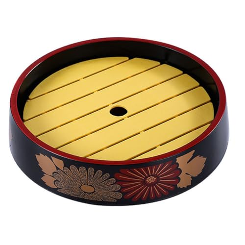 HEMOTON 1 Set japanische Sushi-Tablett Sushi-Servierplatte Sashimi Tablett Lebensmittelplatte Vertiefen Sushi-Teller Runder Sushi-Eimer Küche Sashimi Tablett Trockeneis Lebensmittel Servierschale von HEMOTON