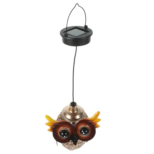 HEMOTON 1 Stück Hängende Solarleuchte Eulenform Dekorative LED Gartenlampe für Außenbereiche Wärmespeichernd Langlebig für Garten HEMOTON 1 Stück Hängende Solarleuchte Eulenform Dekorative LED Gartenlampe für Außenbereiche Wärmespeichernd Langlebig für Garten von HEMOTON