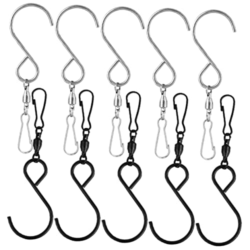 HEMOTON 10 Stück Teiliges Rotationshaken für Pflanzenampeln Drehbare Aufhänger für Windspiele Glocken und Laternen für Garten Langlebig HEMOTON 10 Stück Teiliges Rotationshaken für Pflanzenampeln Drehbare Aufhänger für Windspiele Glocken und Laternen für Garten Langlebig von HEMOTON