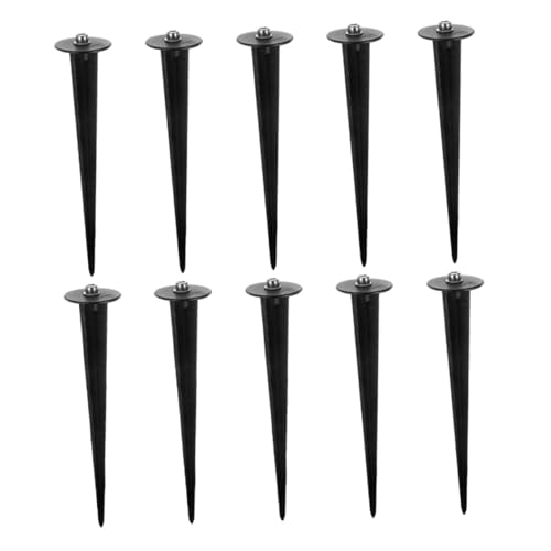 HEMOTON 10 Stück Teiliges Solar Erdspieße für Gartenlampen Langlebige Stützen für Außenbeleuchtung für Solarleuchten Rasenlichter und Gartenlichter von HEMOTON