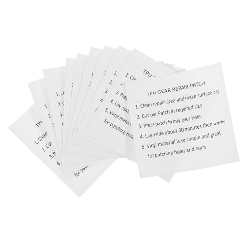 HEMOTON 10 Stück Teiliges TPU Reparaturset Transparent Schwimmring Patches Hitzebeständig Für Aufblasbare Pools Zelte Luftmatratzen Outdoor Camping Schnellreparatur von HEMOTON