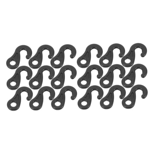 HEMOTON 100 Stück Outdoor Zelt Kunststoff Haken S Form Wind und Regenschutz Haken für Camping Planenspanner mit Elastischem Bungee Endstück für Zelthalterungen und Beleuchtung HEMOTON 100 Stück Outdoor Zelt Kunststoff Haken S Form Wind und Regenschutz Haken für Camping Planenspanner mit Elastischem Bungee Endstück für Zelthalterungen und Beleuchtung von HEMOTON