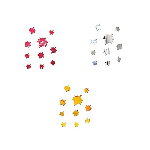 HEMOTON 10St Fliesentapete Fliesenverkleidung UTV-Spiegel aufkleber reflektierend Kinderspiegel Wohnkultur Spiegelwandaufkleber DIY-Wandaufkleber Weihnachten schmücken Wandgemälde 3d von HEMOTON