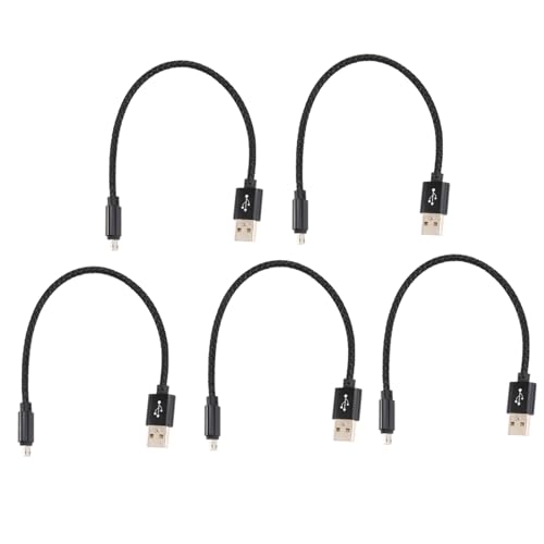 HEMOTON 10stücke Micro USB Ladekabel Mit Nylongeflecht Daten-sync Und Schnellladefunktion Für Smartphones Und Tablets Kompatibel Mit Galaxy Pixel Und Mehr Schwarz von HEMOTON