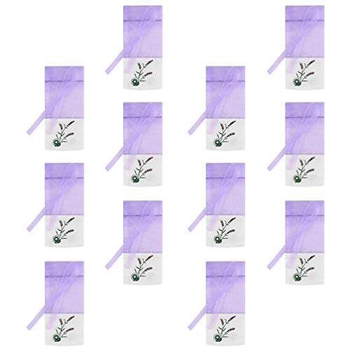 HEMOTON 12 Stück Lavendel Beutel Leere Tasche Duft Lavendelsäckchen Süßigkeitstaschen Kordelzugbeutel Duftsäckchen Weihnachten Geschenkbeutel Gewürzbeutel für Kleiderschrank Lila von HEMOTON