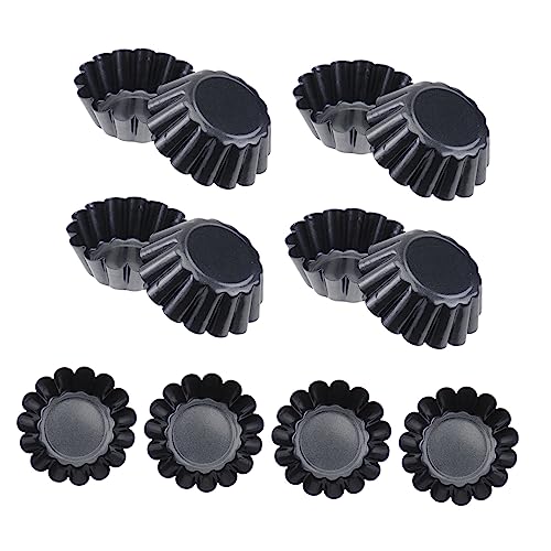 HEMOTON 12stücke Carbonstahl Mini Backförmchen Blume Antihaft Für Cupcake Muffin Desserts Diy Baking von HEMOTON