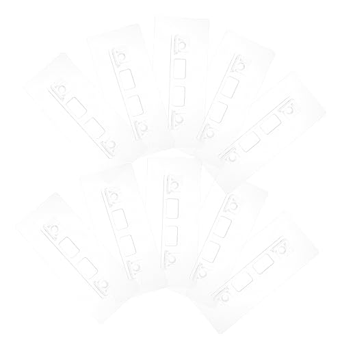 HEMOTON 12st Keine Unterstützung Für Stanzpartitionen Große Selbstklebende Regalhalterung Für Die Wand Selbstklebende Regalklammern Wandhalterung Eckwinkel Teilung Plastik Säulenklemme von HEMOTON