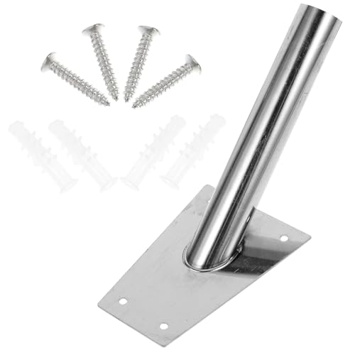 HEMOTON 1Satz Einstellbare Fahnenmast Halterung Aluminium Langlebige Wandmontage für Dekorative Flaggen zu Installieren für Feiertagsfeiern und Partys Rostfrei von HEMOTON