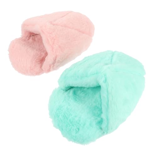 HEMOTON 2 STÜCK Hamster Schlafsofa aus Baumwolle Warmes Winternest für Kleine Haustiere Kuschelnest für Meerschweinchen Chinchilla und Zwergkaninchen Bunte Schlafhöhle für Zufällige Farbe von HEMOTON