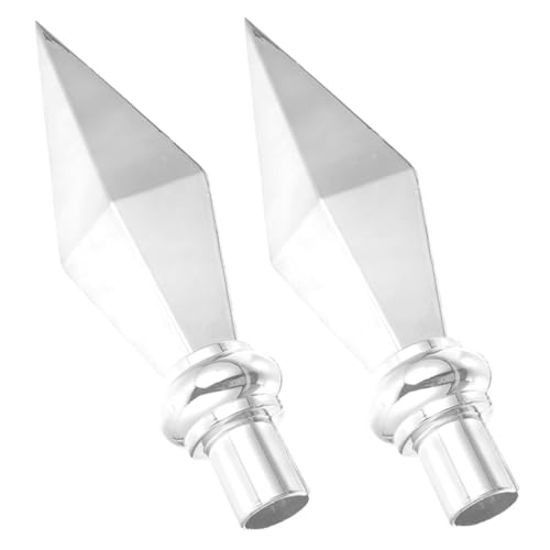 HEMOTON 2 Stück Aluminium Flaggenmast Topper Außendekoration für Fahnenmasten Robust und Installieren Geeignet für Verschiedene Flaggenstile von HEMOTON