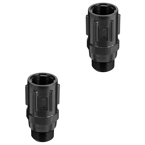 HEMOTON 2 Stück Druckregler Psi für Tropfbewässerung Langlebiger Wasserfester Bewässerungsdruckminderer mit Gewindeanschluss Einfacher Einbau Geeignet für Garten Landwirtschaft Park von HEMOTON