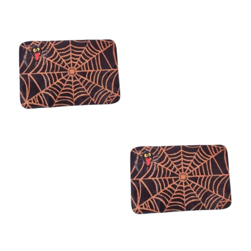 HEMOTON 2 Stück Halloween Küchen Türmatte rutschfest Rutsch Bodenmatte mit Spinnennetz Muster Weiche Fußmatte für Bad Küche Wohnzimmer Saugfähig und Langlebig HEMOTON 2 Stück Halloween Küchen Türmatte rutschfest Rutsch Bodenmatte mit Spinnennetz Muster Weiche Fußmatte für Bad Küche Wohnzimmer Saugfähig und Langlebig von HEMOTON