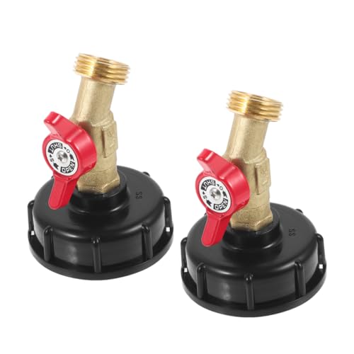 HEMOTON 2 Stück Ibc Tote Wasserbehälter Adapter Auslaufsicherer Ibc Tank Anschluss mit Schmetterlingsventil und Außenwasserhahn Kompatibel für Regenfass und Gartenschlauch Langlebig und HEMOTON 2 Stück Ibc Tote Wasserbehälter Adapter Auslaufsicherer Ibc Tank Anschluss mit Schmetterlingsventil und Außenwasserhahn Kompatibel für Regenfass und Gartenschlauch Langlebig und von HEMOTON