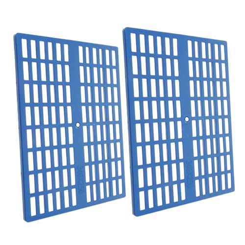 HEMOTON 2 Stück Kaninchenkäfig Matte rutschfeste Fußmatte für Kleintiere für Käfige mit Hohlen Designs für Hygienische Sauberkeit und Blau HEMOTON 2 Stück Kaninchenkäfig Matte rutschfeste Fußmatte für Kleintiere für Käfige mit Hohlen Designs für Hygienische Sauberkeit und Blau von HEMOTON