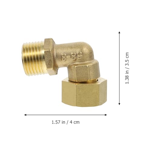 HEMOTON 2 Stück Messing Winkelverbinder mit Innengewinde Kupfer Wasseranschluss Korrosionsbeständig Hitzebeständig Rohrverbindung für Wasserleitungen HEMOTON 2 Stück Messing Winkelverbinder mit Innengewinde Kupfer Wasseranschluss Korrosionsbeständig Hitzebeständig Rohrverbindung für Wasserleitungen von HEMOTON