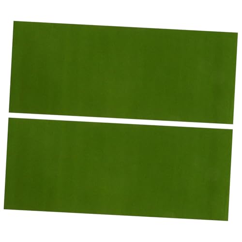 HEMOTON 2 Stück Rasenpapiermaterial Material Kunstrasen Für Terrasse Grasmatte Tisch Zuggras Grasteppich Rasenmatte Für Modelleisenbahnen Rasenmatten Gefälschter Mini -Rasen Grün von HEMOTON