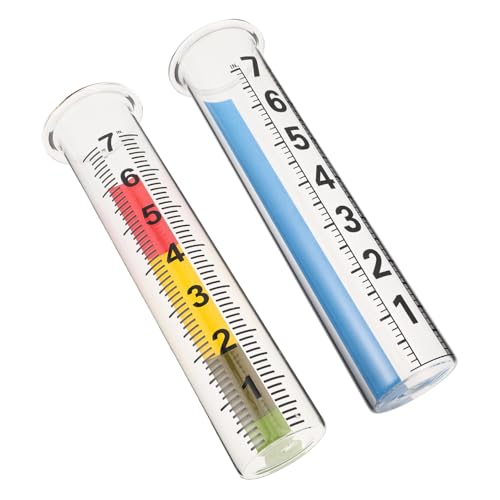 HEMOTON 2 Stück Regenmesser Glasrohr Hochborosilikat Präzise Niederschlagsmessung Wetterfest für Garten Außenbereich Farm HEMOTON 2 Stück Regenmesser Glasrohr Hochborosilikat Präzise Niederschlagsmessung Wetterfest für Garten Außenbereich Farm von HEMOTON
