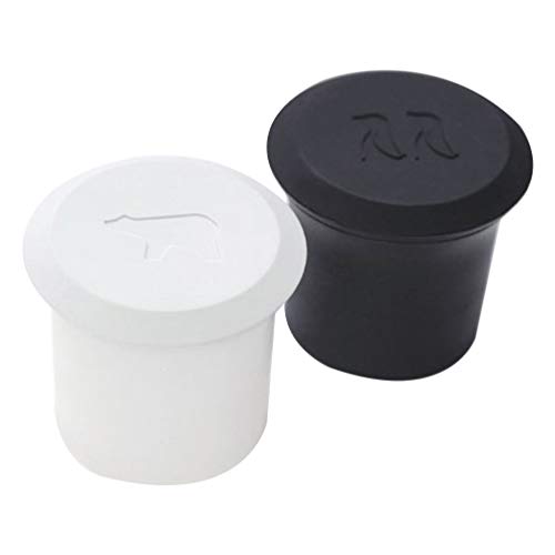 2 Stück Silikon Eisformen Pinguin Eisbär Form Eiswürfelschale Gefroren Gitter Box Praline Kekse Form für zu Hause Küche Seife Kerze Machen von HEMOTON
