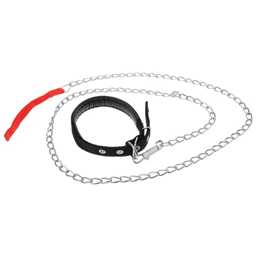 HEMOTON 2 Stück Teiliges Haustier hundehalsband Set mit Robustem Eisenzugkette Verstellbar Langlebig Schwarz S für Haustiere für Spaziergänge und Outdoor Sport HEMOTON 2 Stück Teiliges Haustier hundehalsband Set mit Robustem Eisenzugkette Verstellbar Langlebig Schwarz S für Haustiere für Spaziergänge und Outdoor Sport von HEMOTON